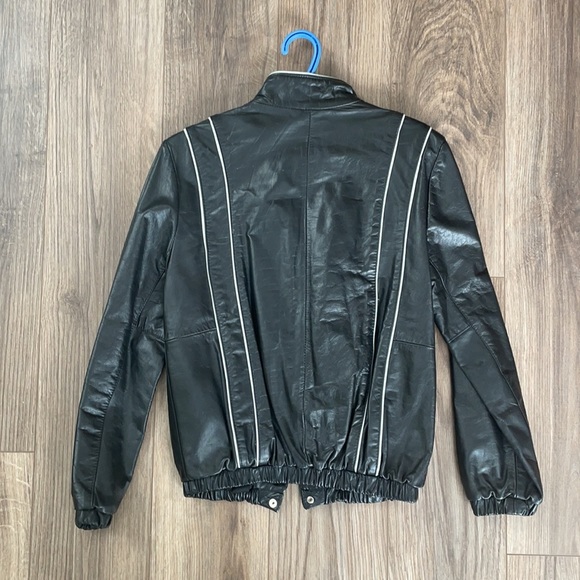 Vintage Jonathan Christopher Black Leather Bomber - Picture 11 of 11